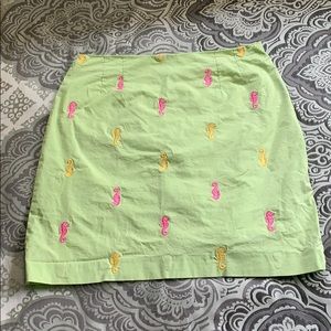 Lilly Pulitzer Seahorse Skirt